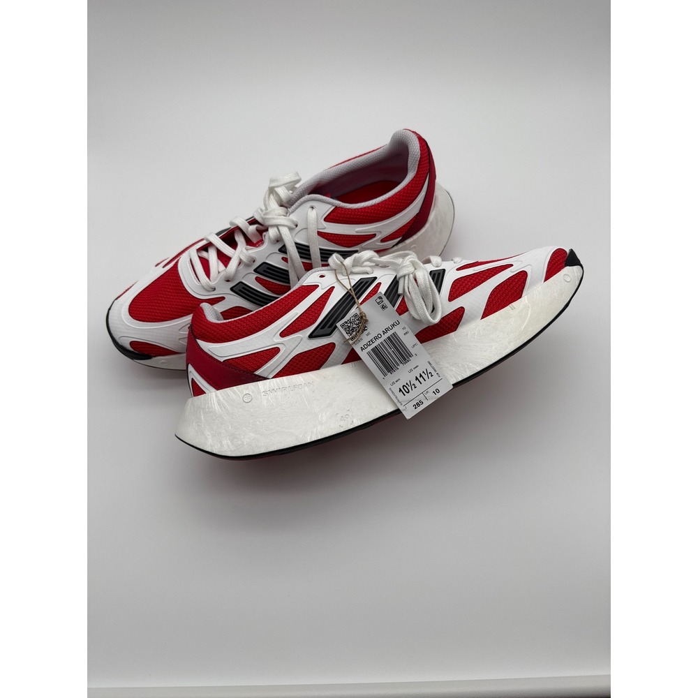 Adidas Adizero Aruku Red White Black Mens Running Shoes IH8162 Size 10.5 New
